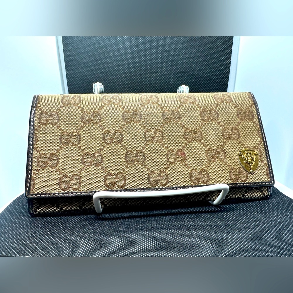 Gucci GG Webbed Shield Long Wallet